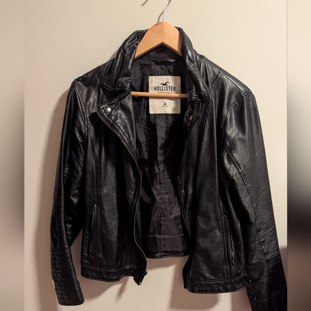 Hollister Leather Jacket M